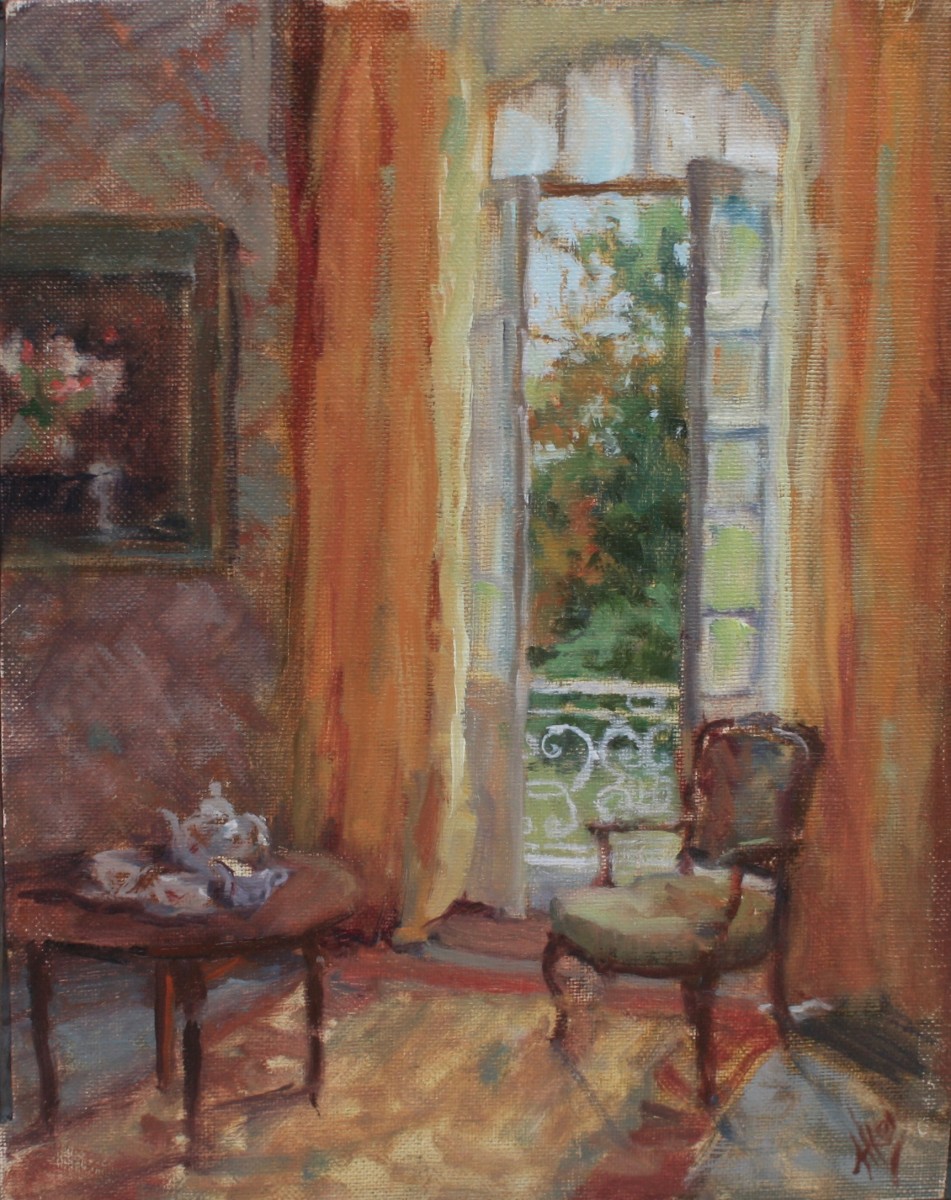 View From the Bedroom Balcony by Hope Reis Art Studio 