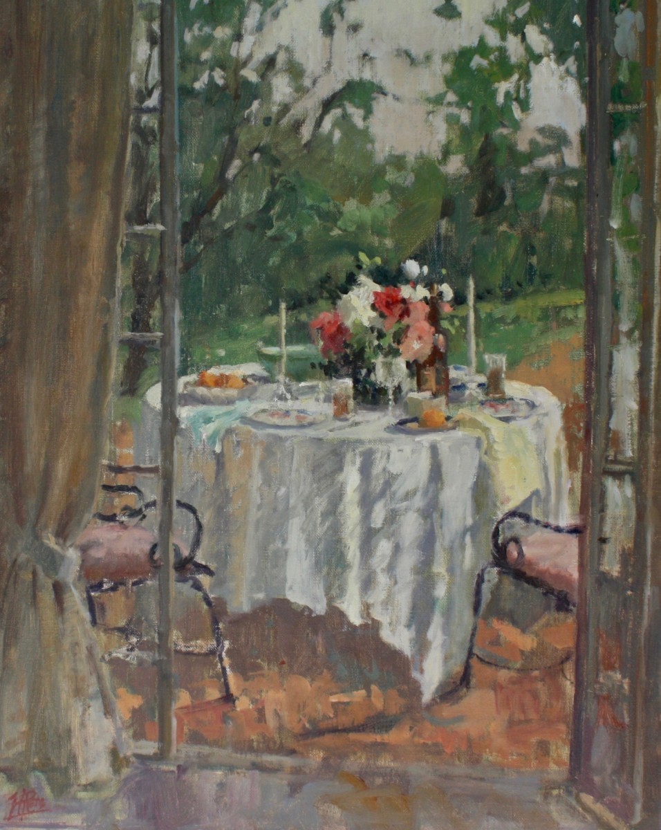 View to the Terrace by Hope Reis Art Studio 