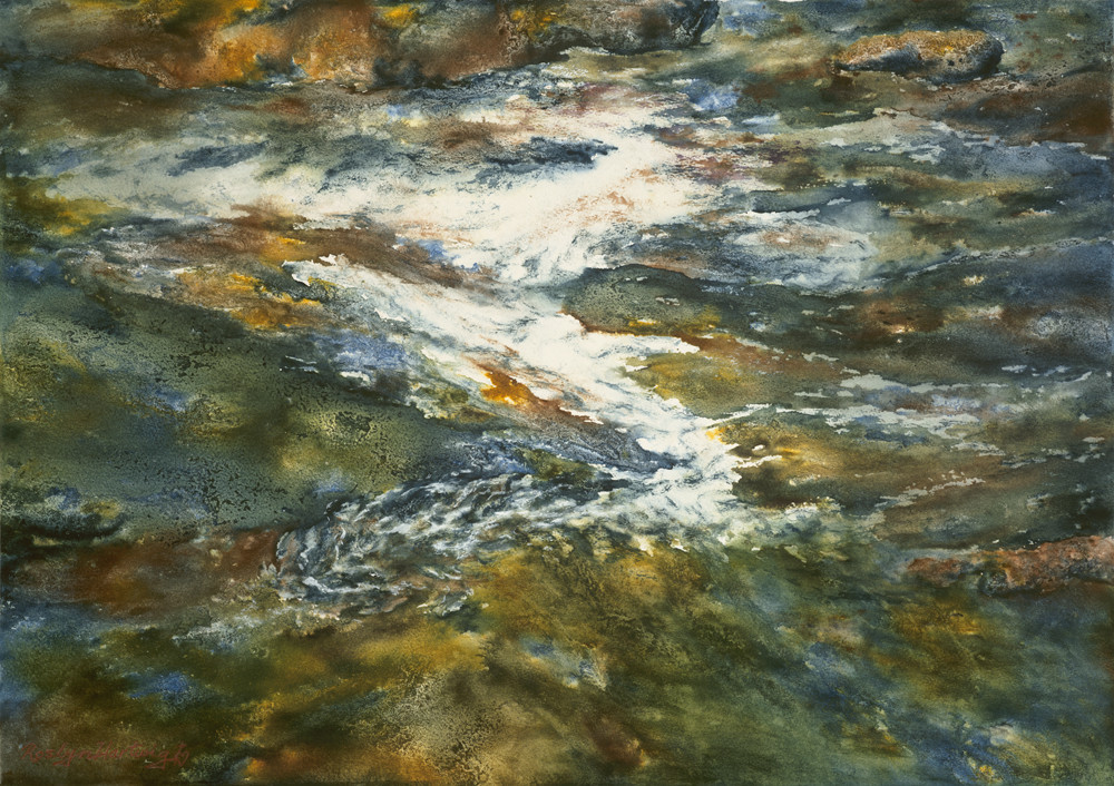 Let the river reveal the ancient path by Roslyn Hartwig 