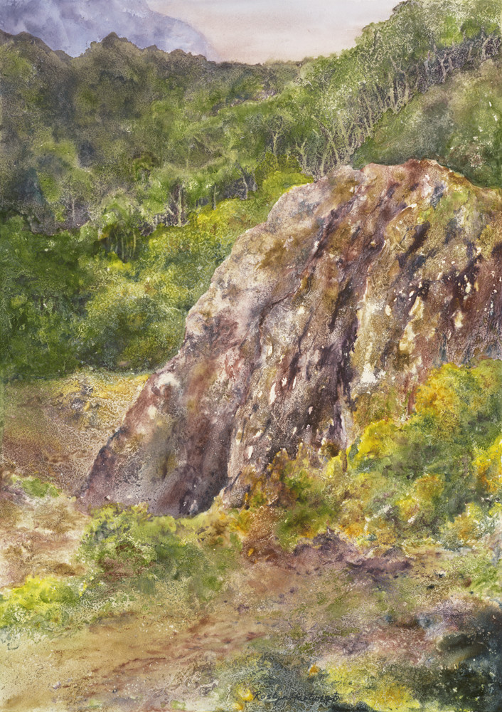 The Rock stands apart by Roslyn Hartwig 
