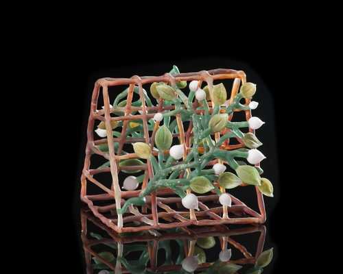 Pink Bud Trellis by Kathleen Elliot, Image 1.