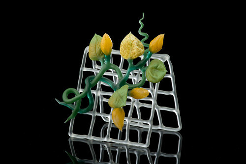 Miniature Trellis with Buds by Kathleen Elliot 