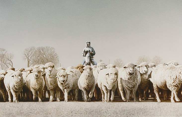 712	The Flock	38"x29"	Giclée  by Don Coen, Image 1.
