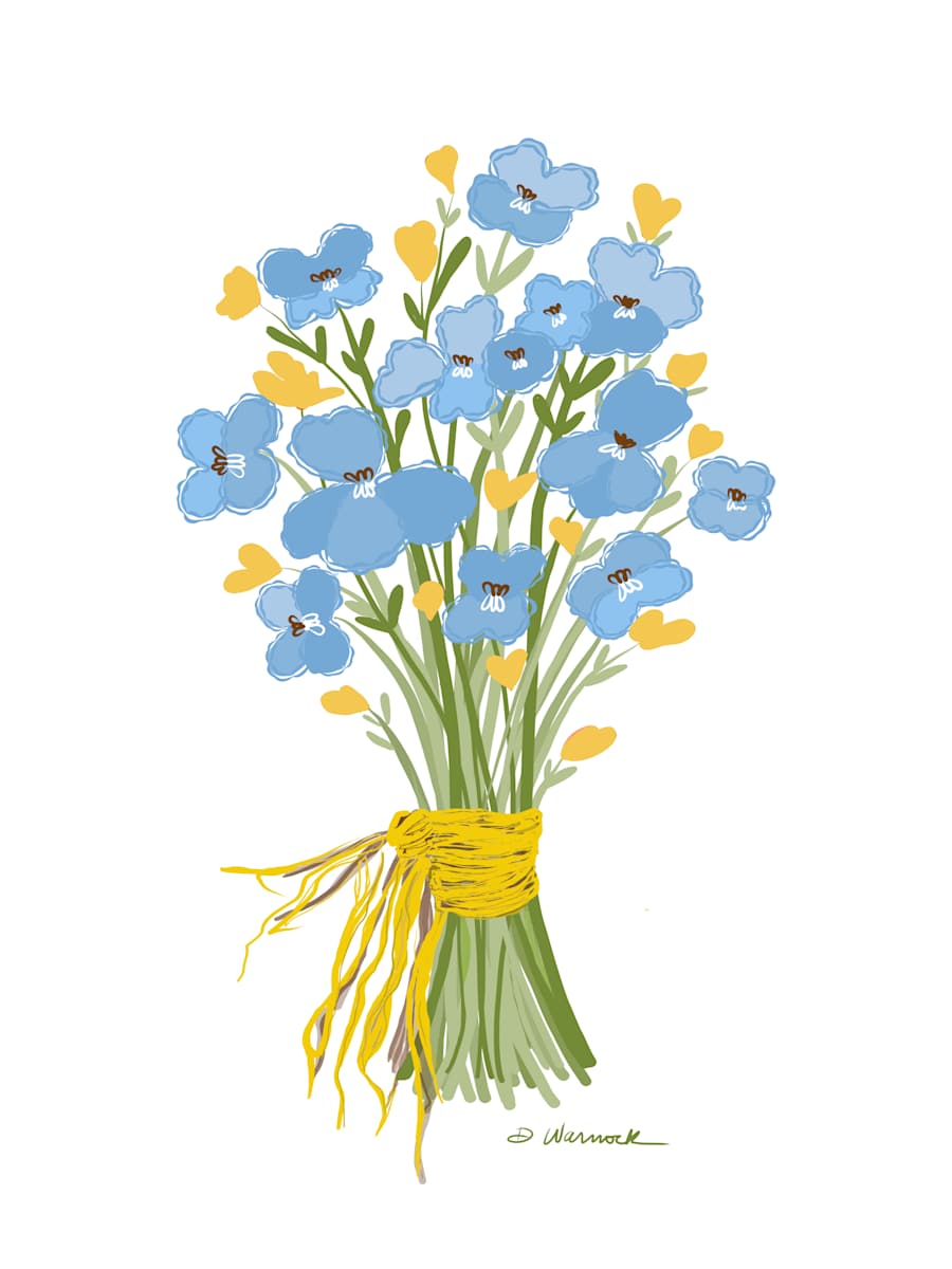 Forget Me Nots by Debbie Warnock  Image: Forget-Me-Nots…a sweet reminder of someone dear to your heart!