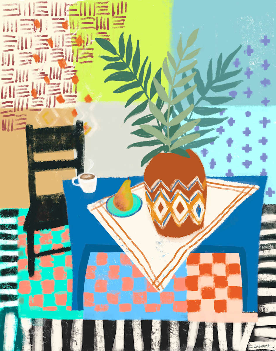 Latte in the Afternoon by Debbie Warnock  Image: Embrace a slower pace with "Latte in the Afternoon"