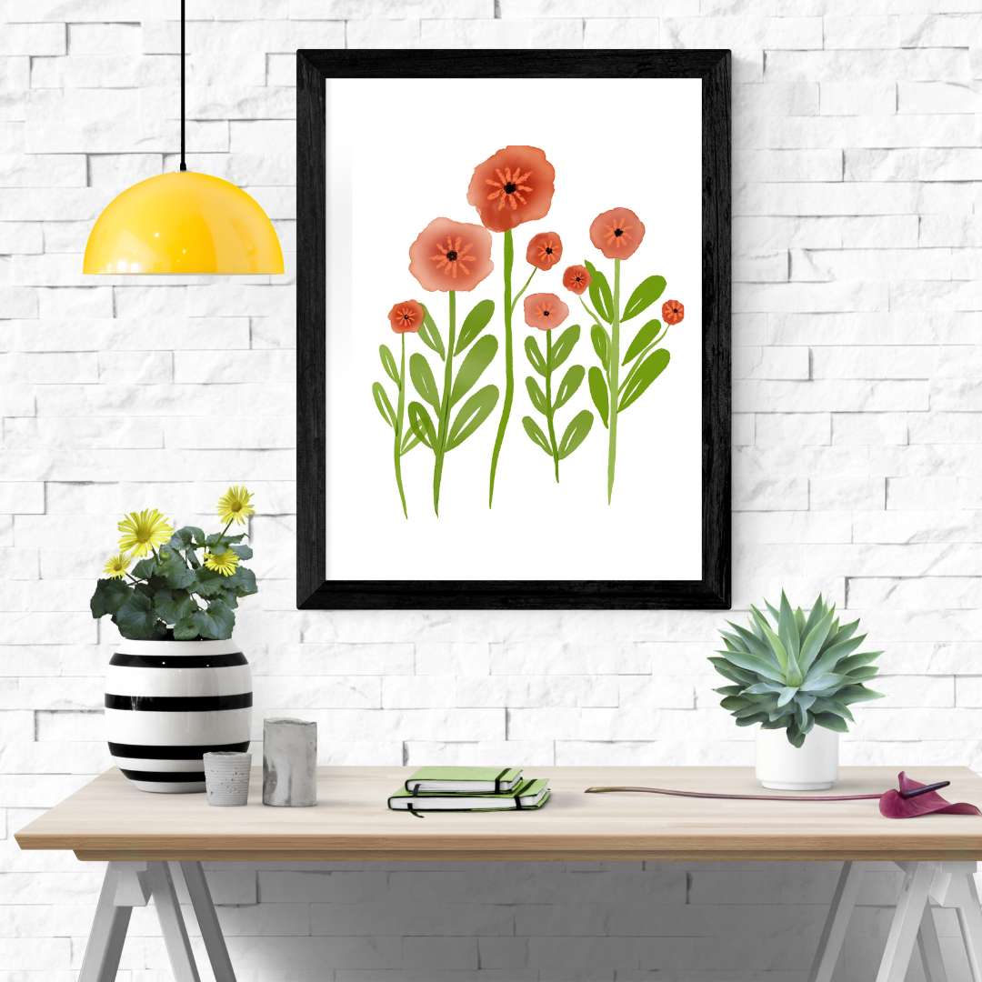 Red Poppies by Debbie Warnock 