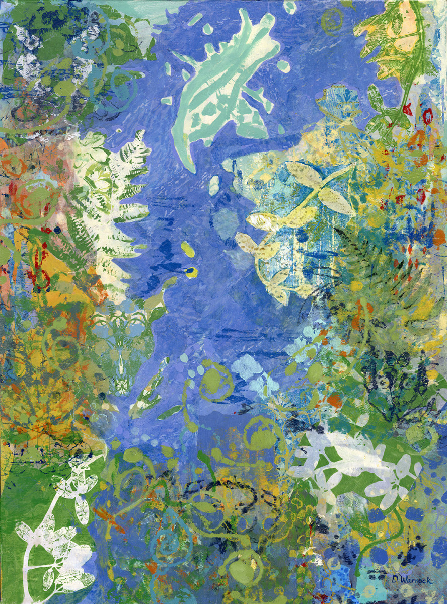 Wanderlust by Debbie Warnock  Image: A painting of hope and new beginnings for anyone who is struggling. 
