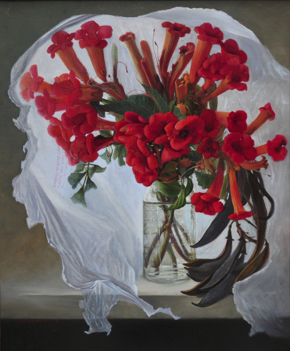 Trumpet Creeper by Linda J Schroeter 