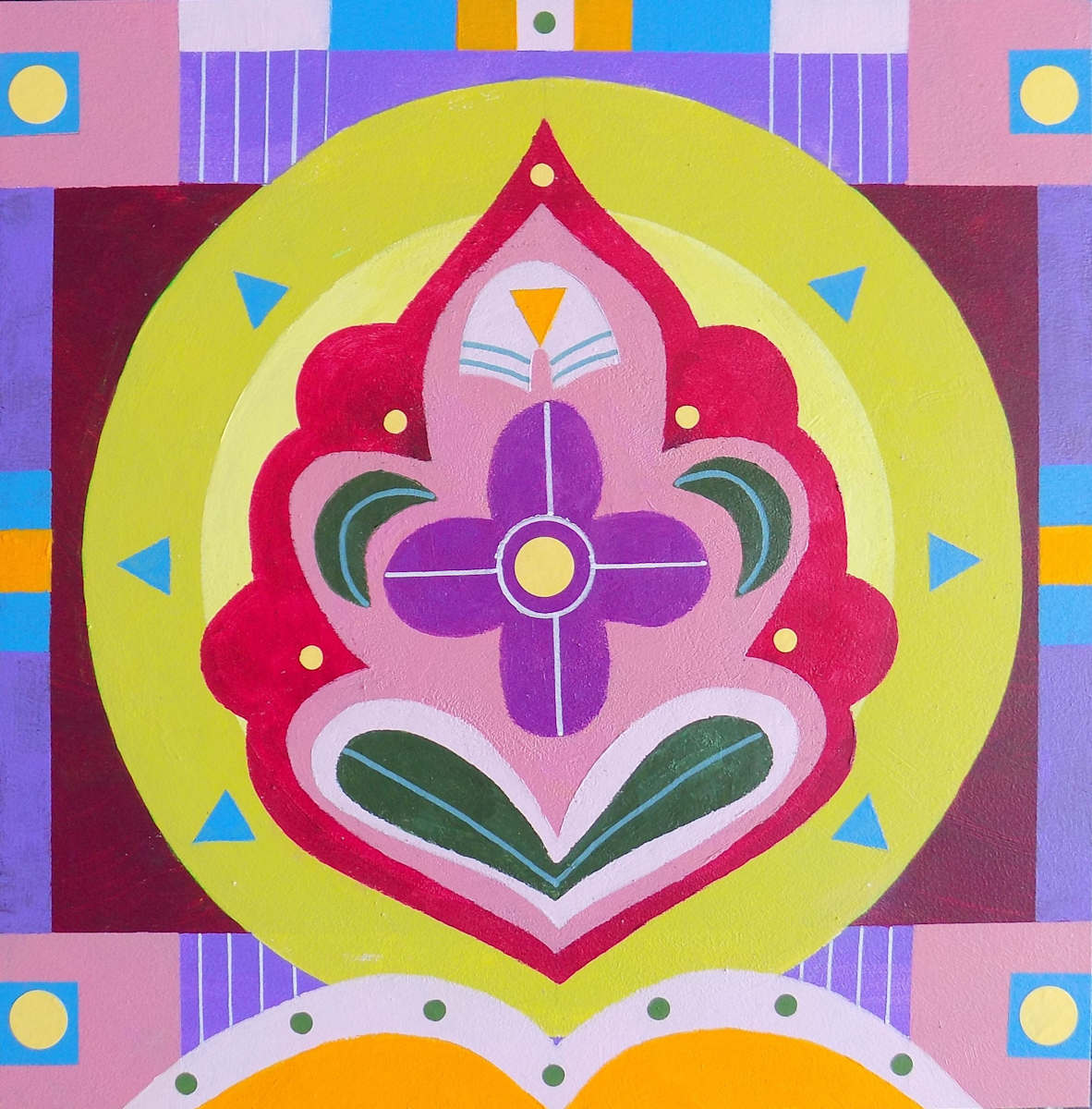 Star Map 17 by Asandra  Image: Star Map 17, acrylic on wood panel, 12" x 12", 2025