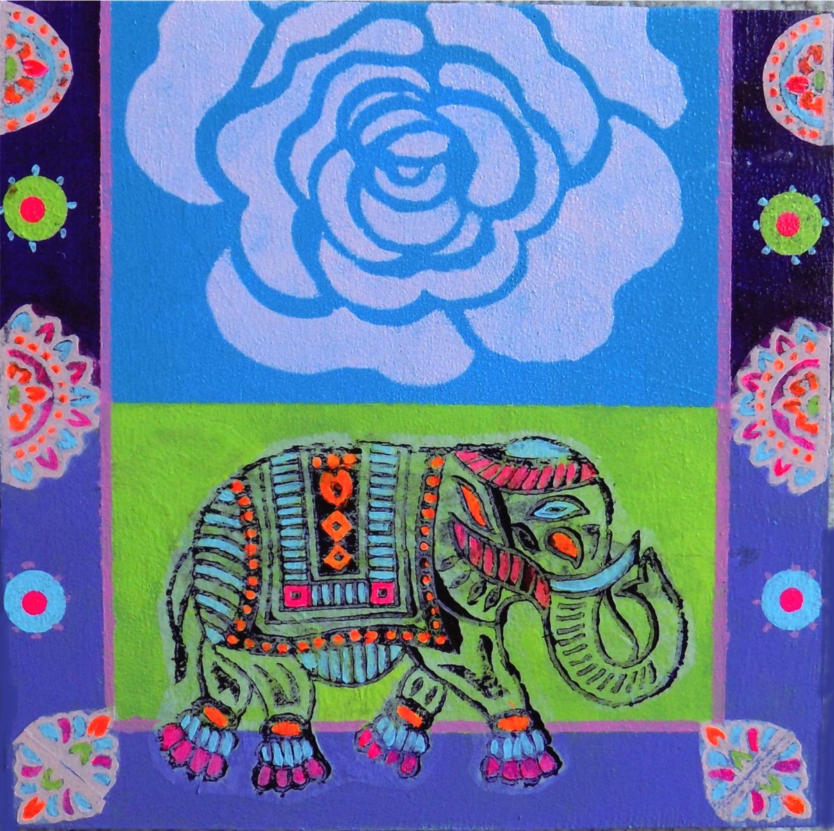 Rose and Elephant by Asandra 