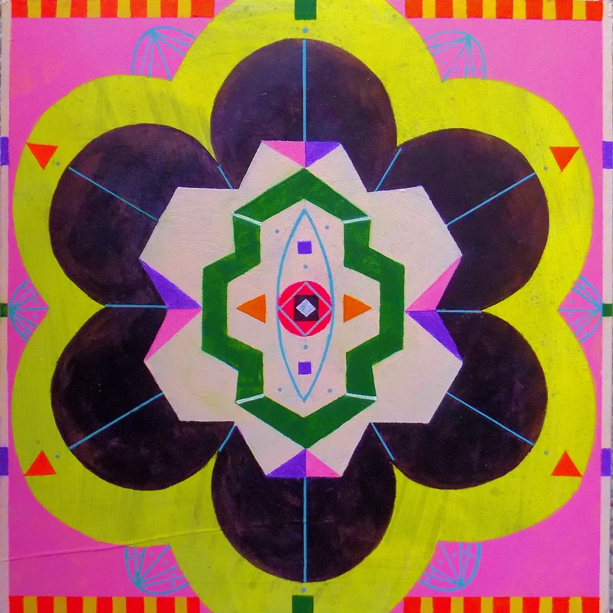 Star Map 11 by Asandra  Image: Star Map 11, acrylic on wood panel, 12" x 12"