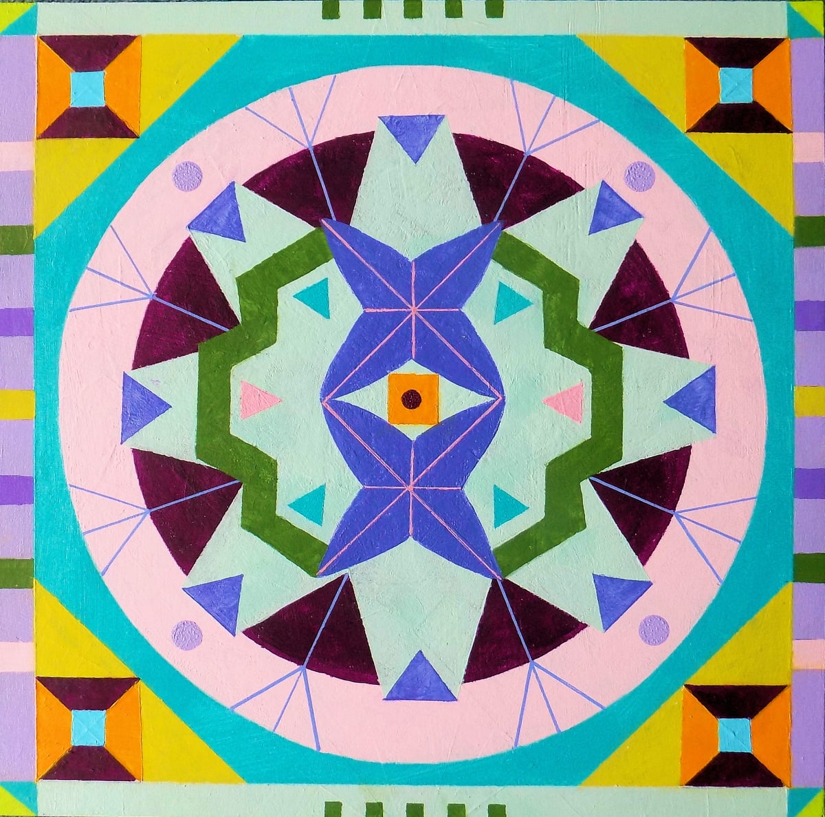 Star Map 14 by Asandra  Image: Star Map 14
Acrylic on wood panel
12" x 12" x 3/4"