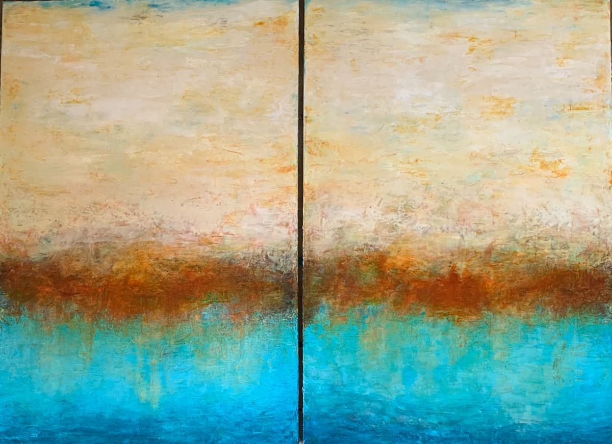Sunset at the Point  (Diptych) 