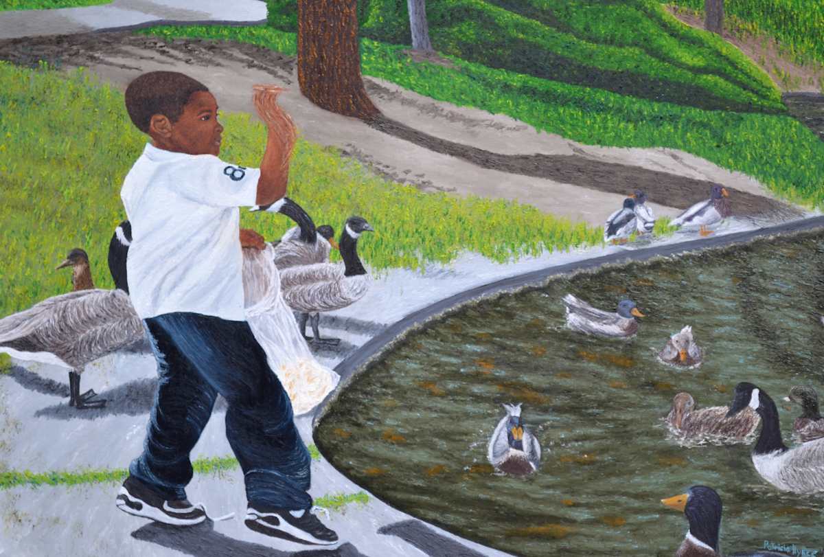 Feeding the Ducks by Patricia Hynes, Image 1.