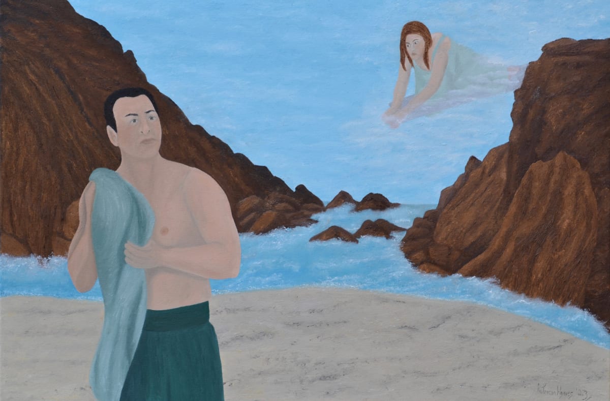 His Muse by Patricia Hynes  Image: She is unattainable and always in his thoughts.