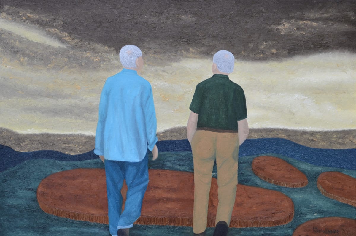 Two Old Men Who... by Patricia Hynes  Image: ...Have nothing In Common Except Their Grandchildren.