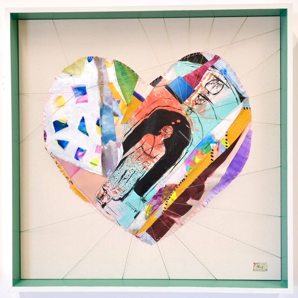 Patchwork Heart 7 by Lucy Boland 