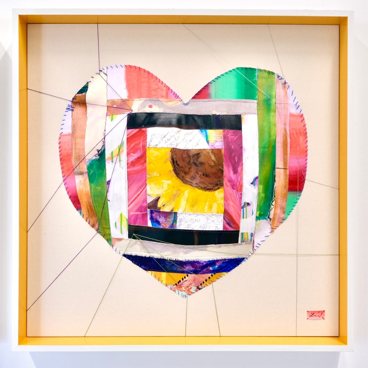 Patchwork Heart 4 by Lucy Boland 