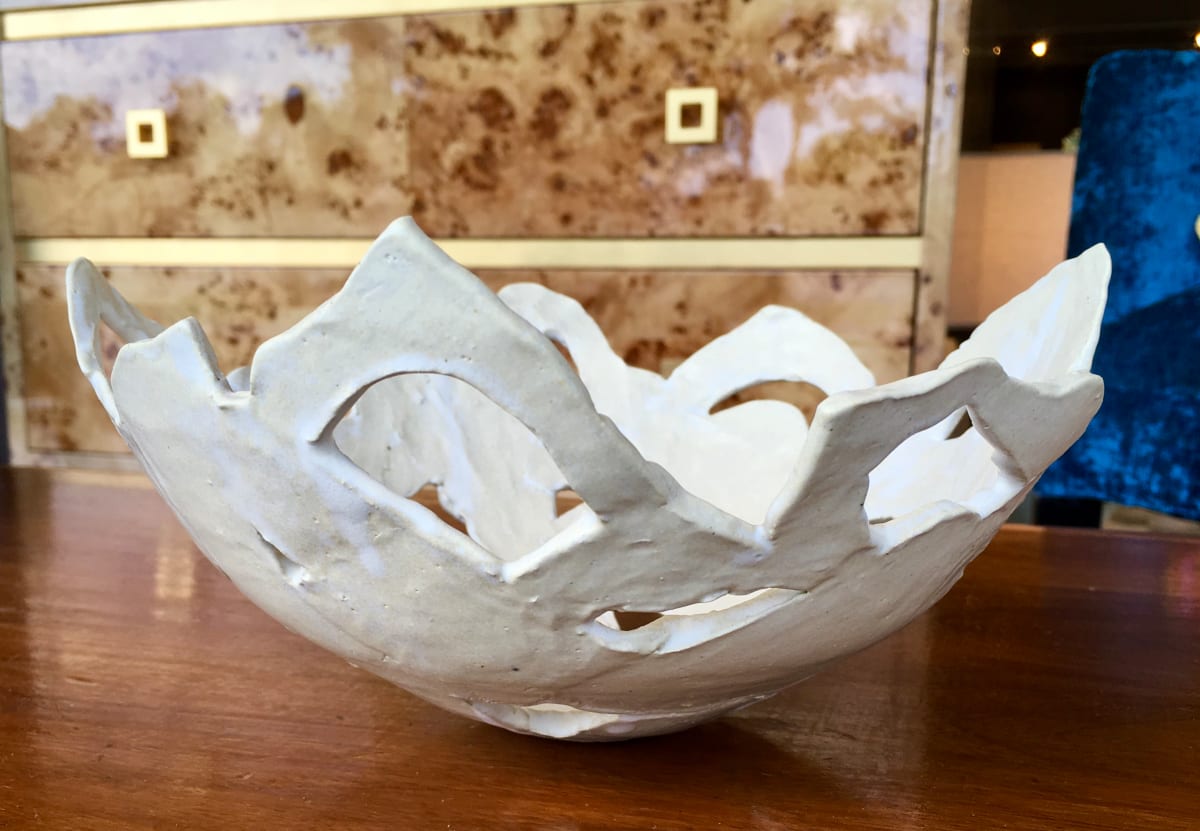 Hand Pressed Lotus Bowl by Lucy Boland 