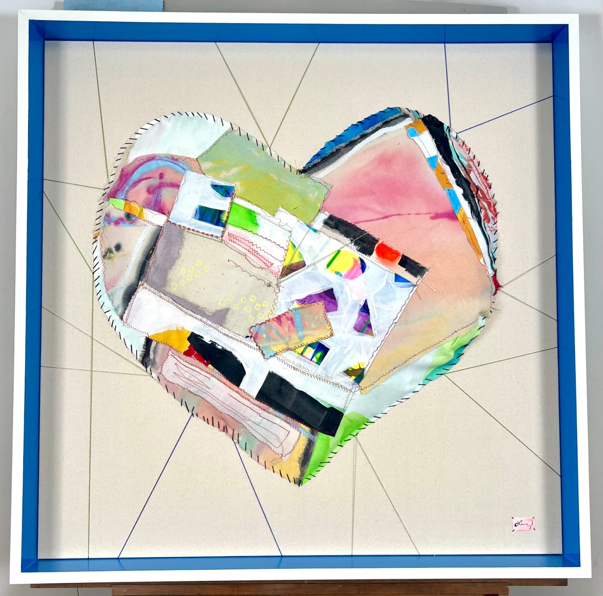 Patchwork Heart 5 by Lucy Boland 