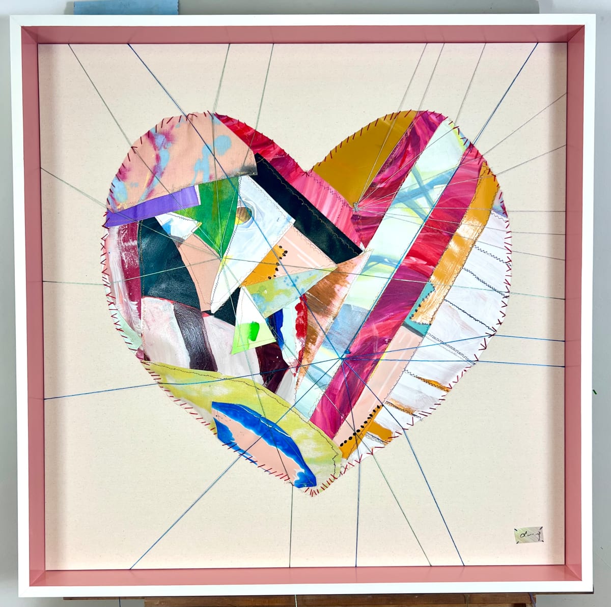 Patchwork Heart 6 by Lucy Boland 