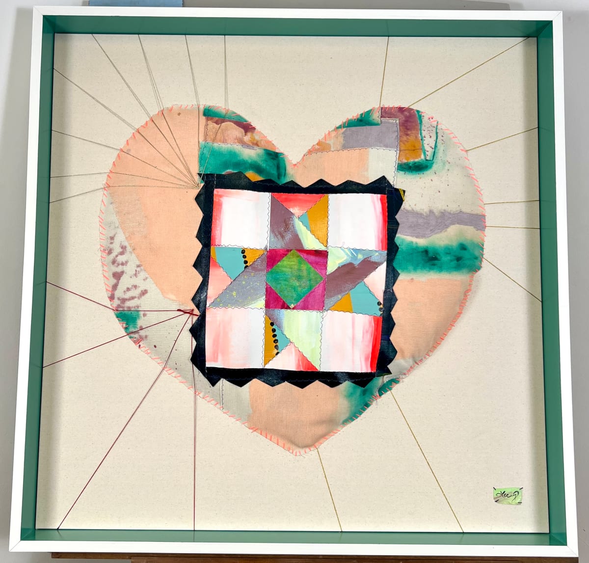 Patchwork Heart 3 by Lucy Boland 