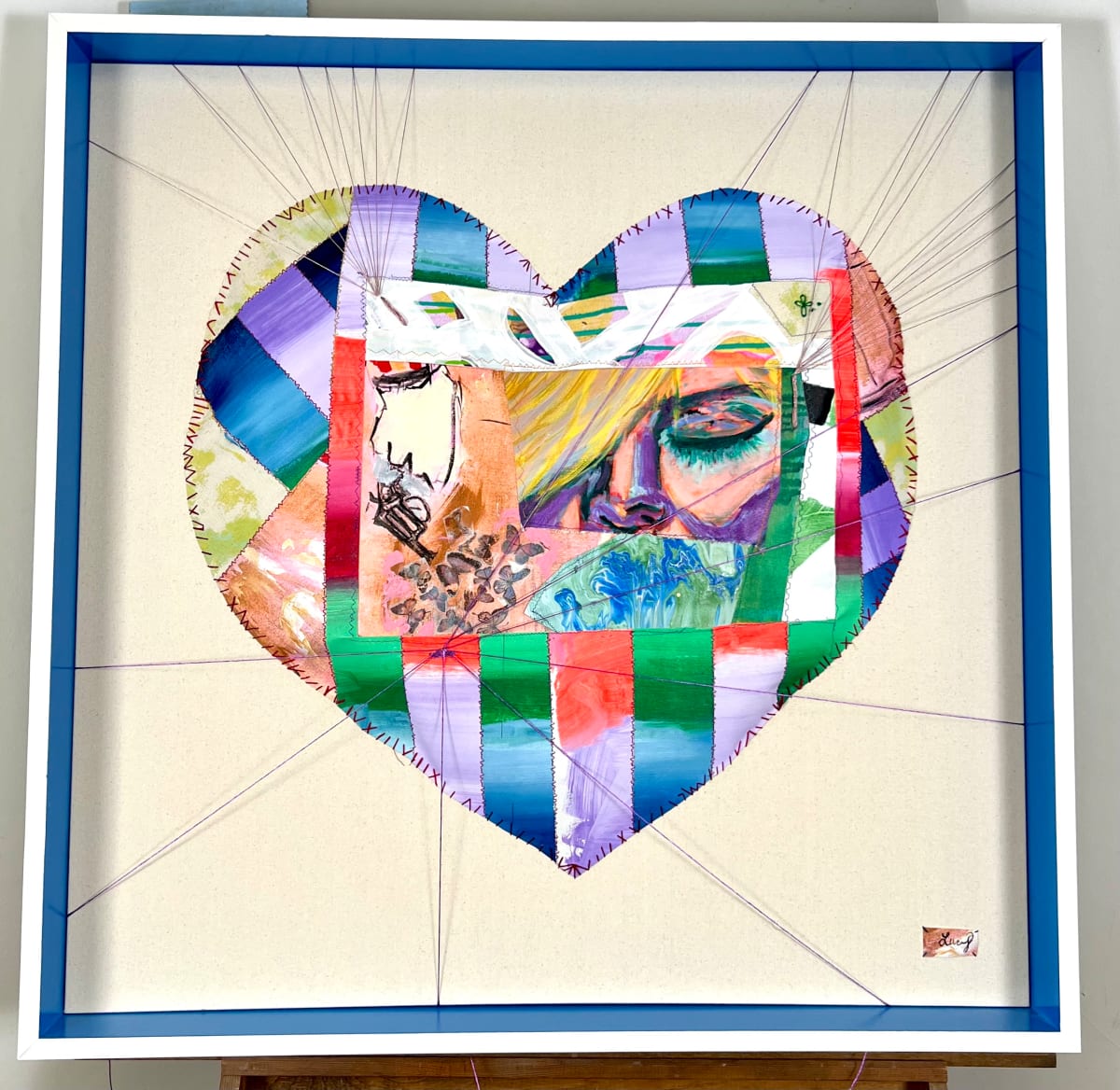 Patchwork Heart 2 by Lucy Boland 