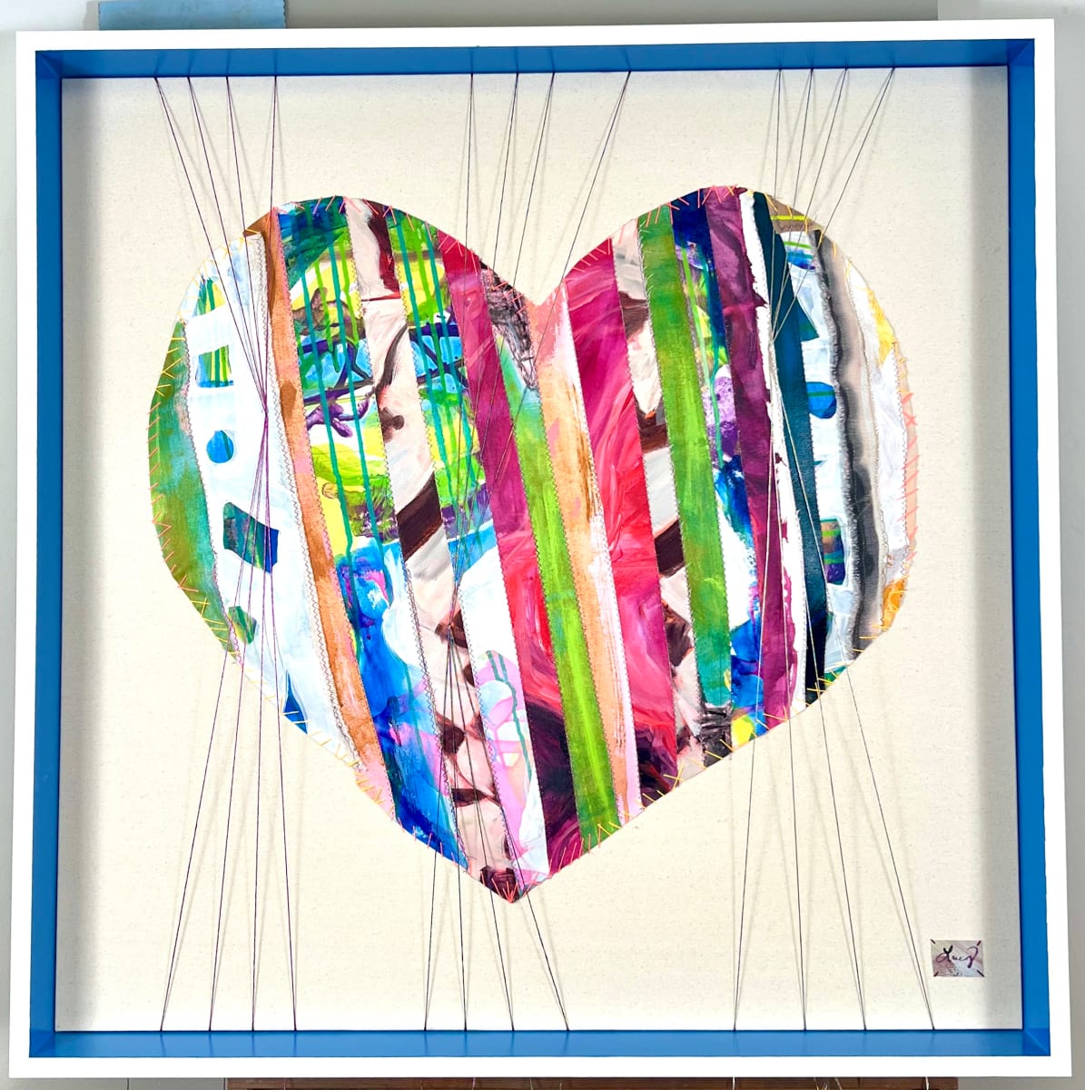 Patchwork Heart 1 by Lucy Boland 