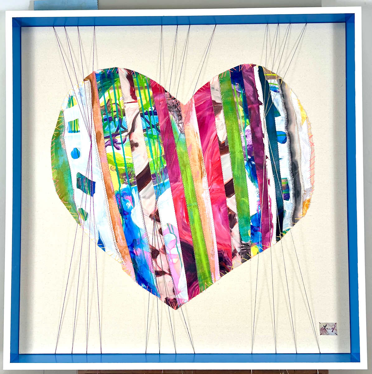 Patchwork Heart 1 by Lucy Boland, Image 1.