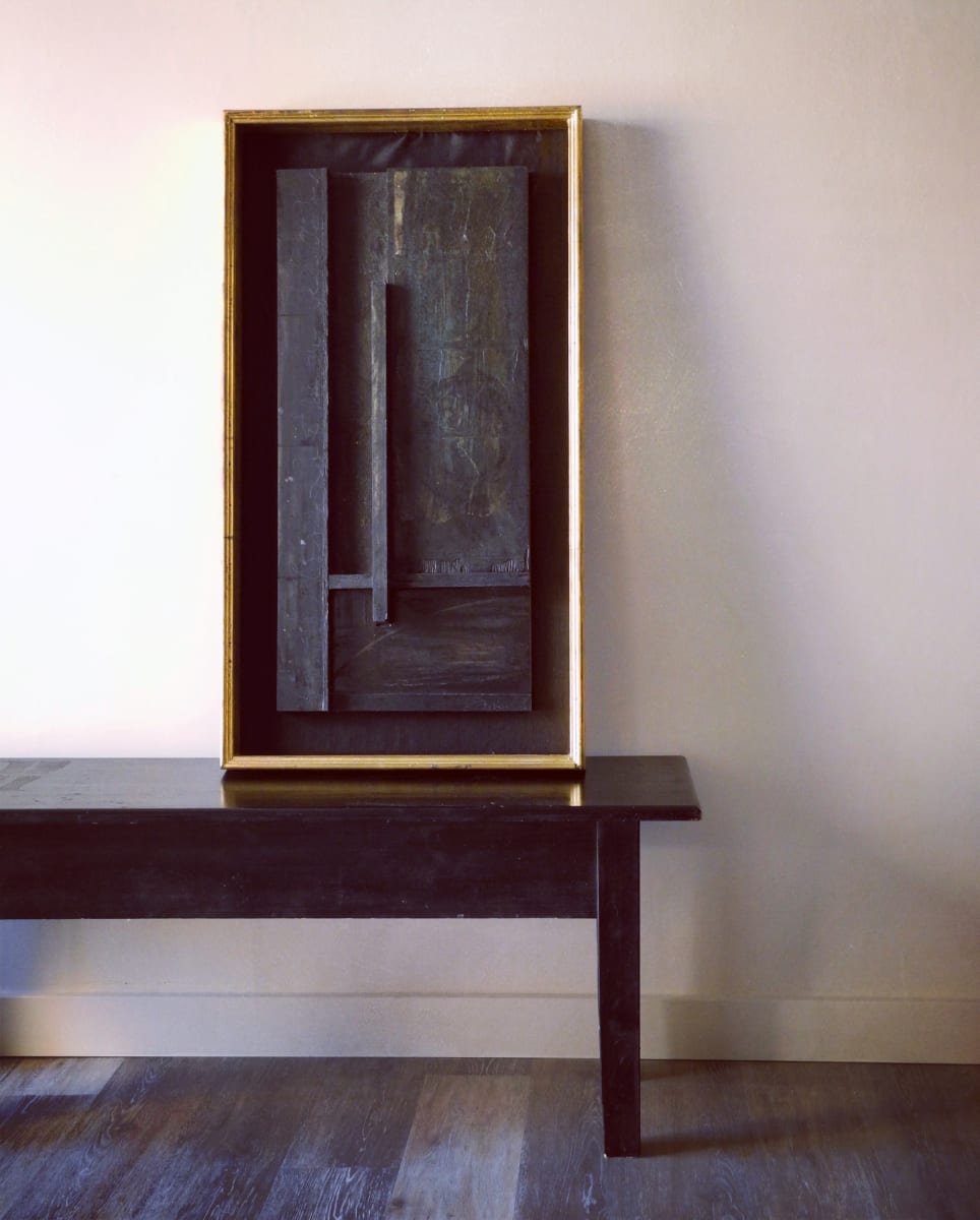 Black Painted Wood Construction by Aston Kross 