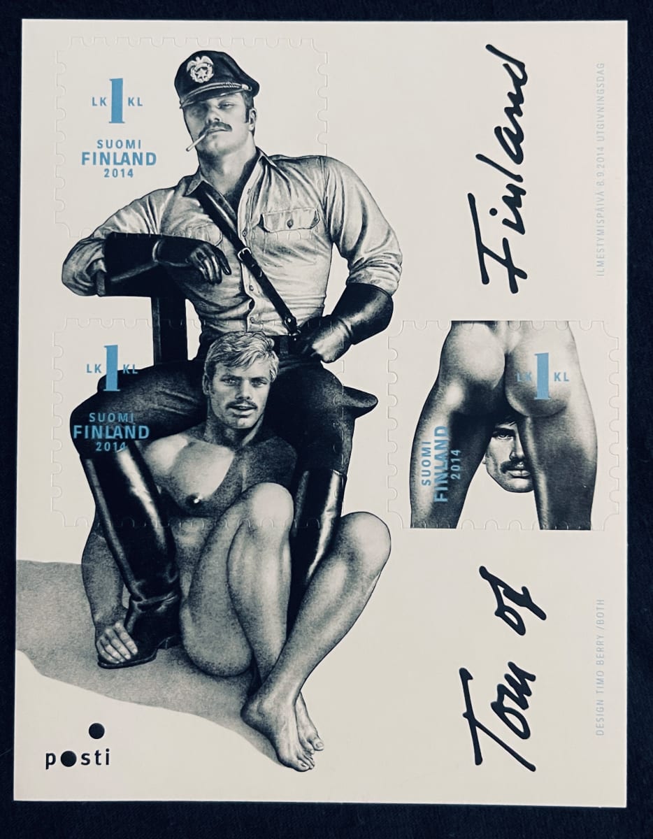 Finland 1467 Tim of Finland 3 Stamp Mini Sheet by Tom of Finland 