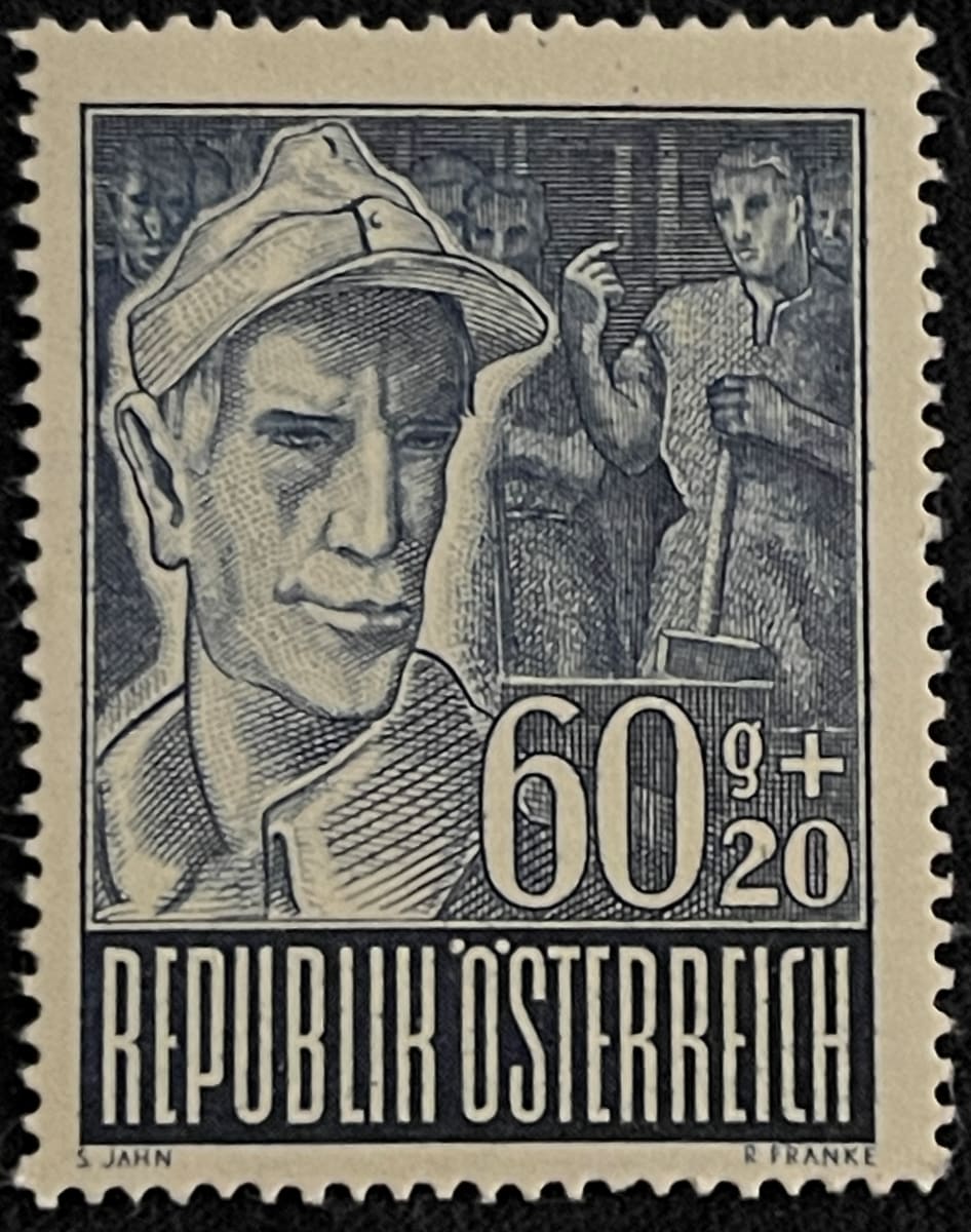 Austria B222 Prisoner of War Semi Postal Stamp 