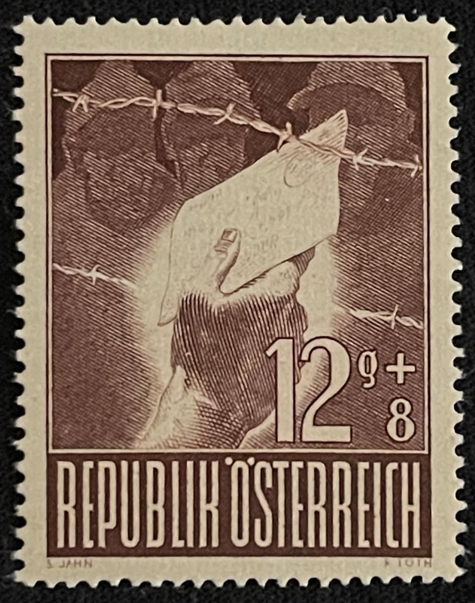 Austria B219 Prisoner of War Semi Postal Stamp 