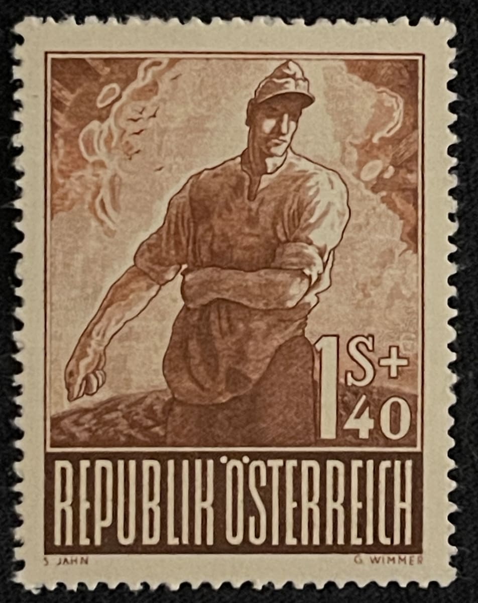 Austria B223 Prisoner of War Semi Postal Stamp 