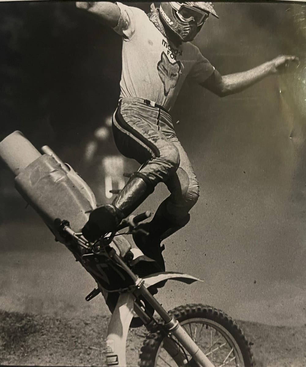 Racer Loses Bike Mid-Air 