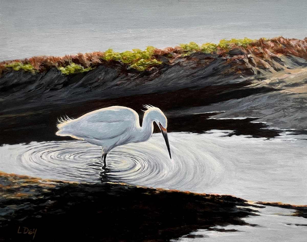 Mud-Walker (Egret) by Lorraine  Dey, Image 2.