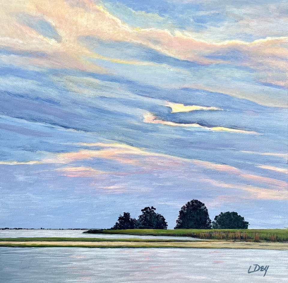 Back Bay Early Sunset by Lorraine  Dey 