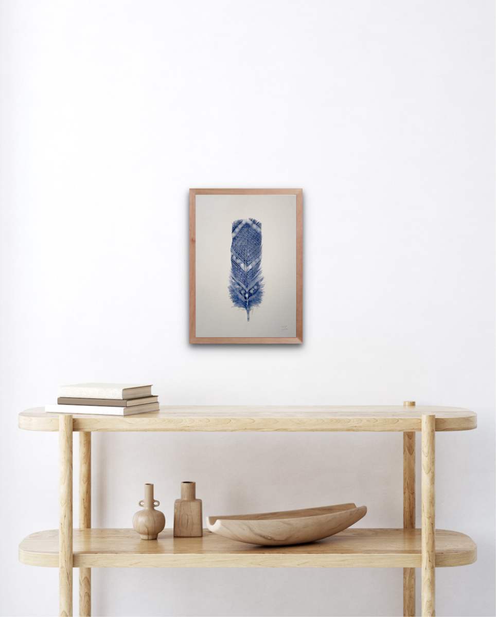 Tapa Feather Large 5 by Feauina Eves, Image 1.