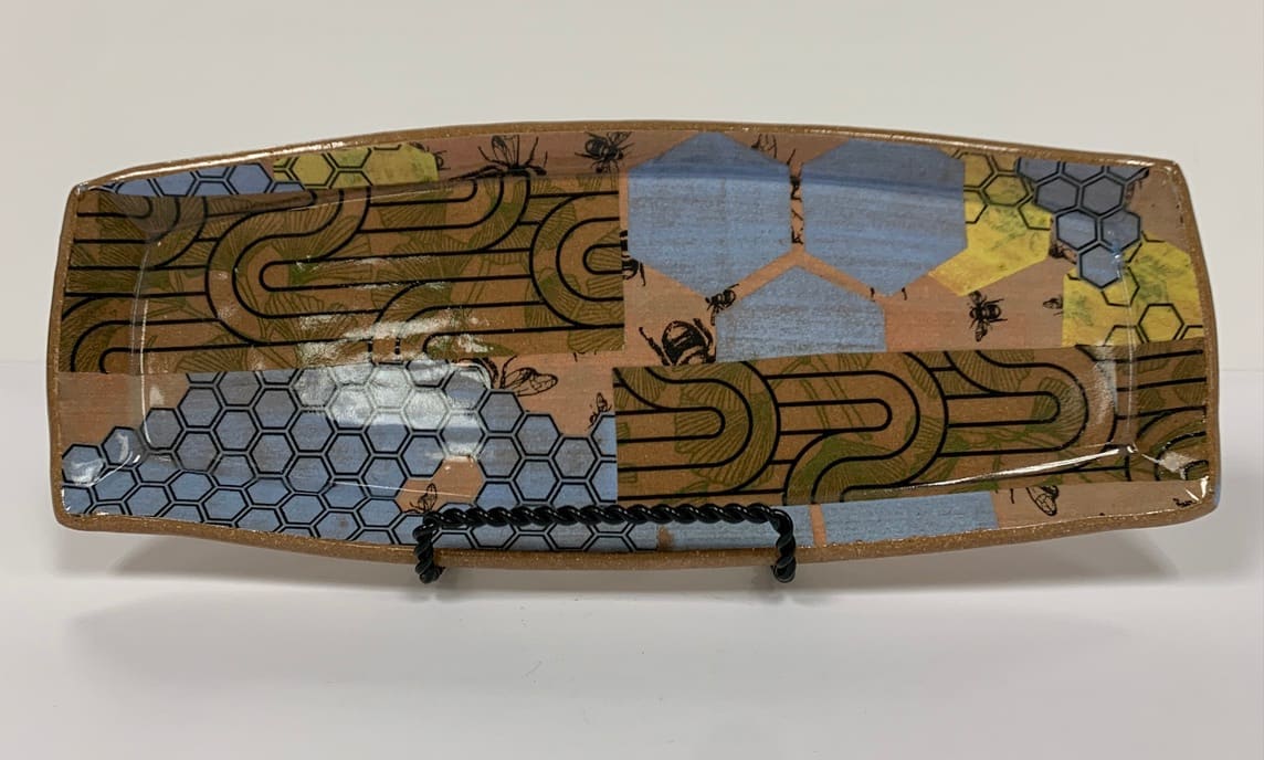 Small Hive Platter by Corina Crump 