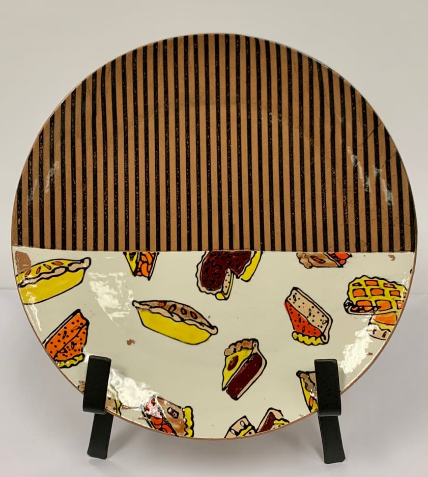 Large Pie Plate by Corina Crump 