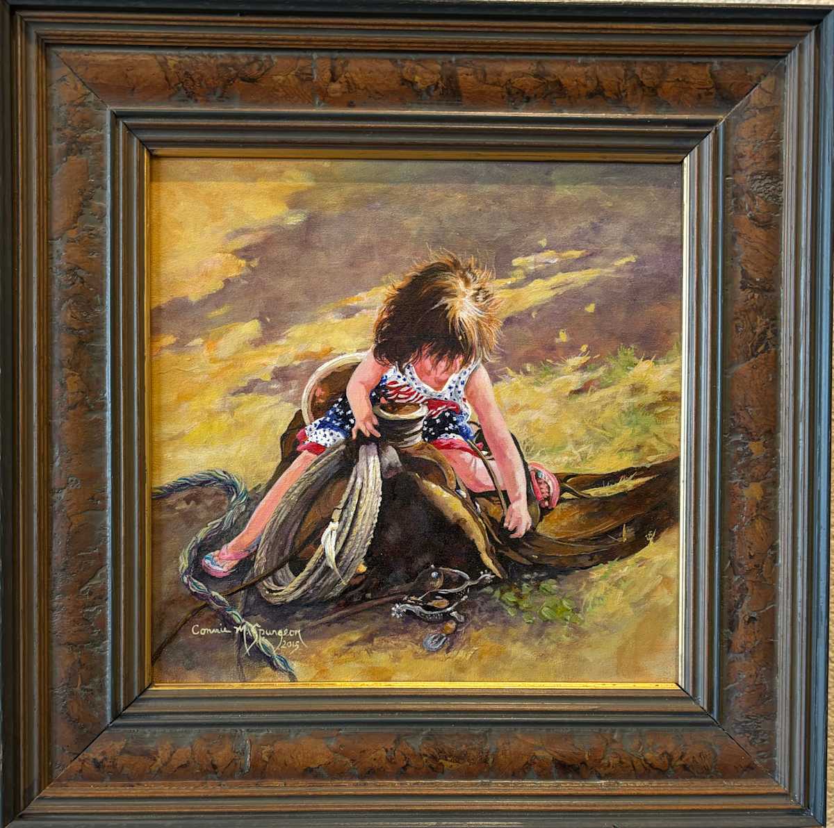 Daddy's Saddle by Connie Spurgeon 