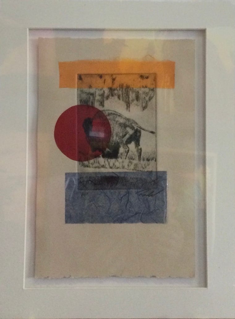 Lake Shore Etching Chine-Colle by Rede Ballard 