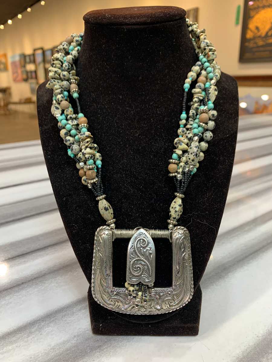 Dalmation Jasper Necklace by Connie Spurgeon, Image 1.