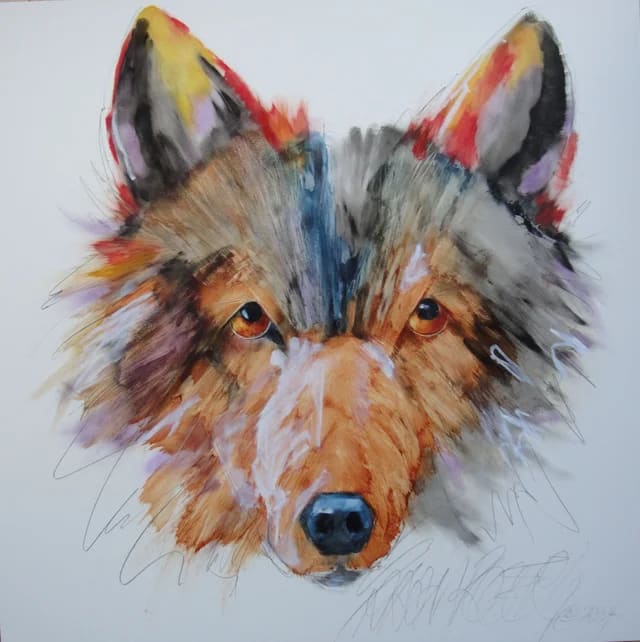 Sungmanitou Tanka (Wolf) by Sarah Rogers, Image 1.