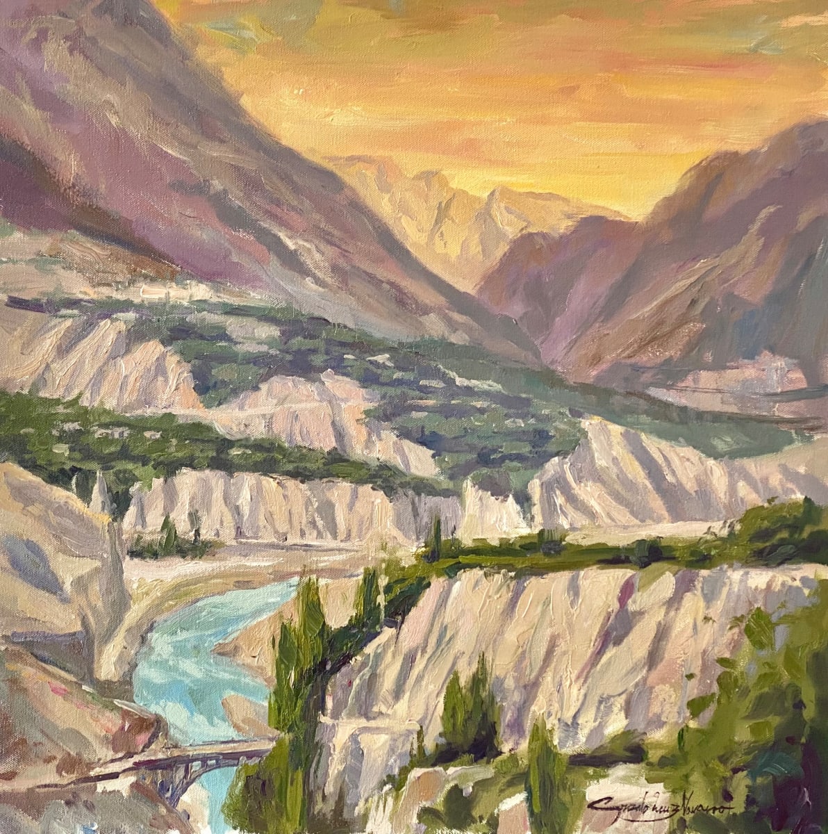 Sunset in Hunza by Gonzalo Ruiz Navarro 