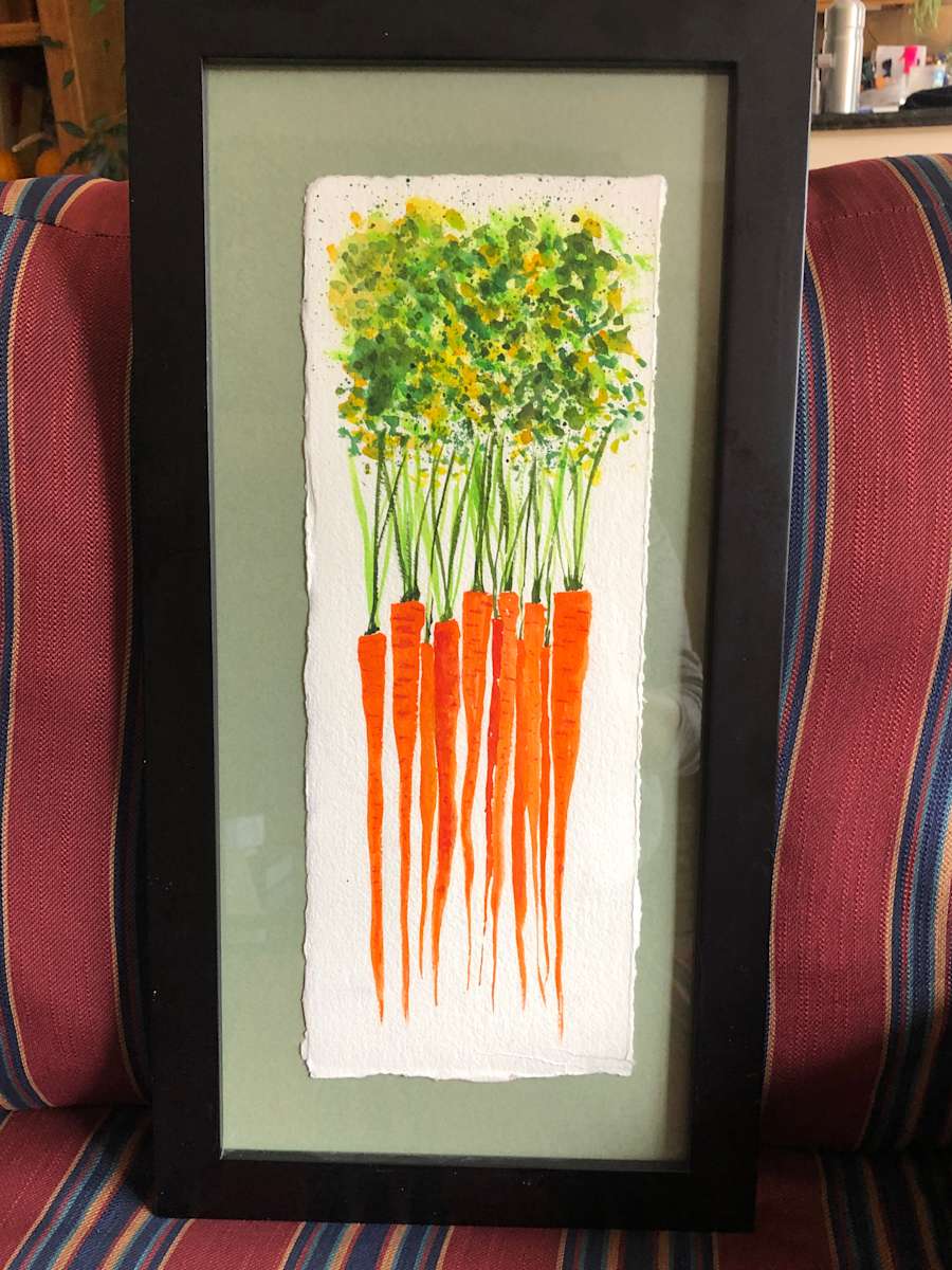 Carrots in a Frame by PAULA MOYERS, Image 1.