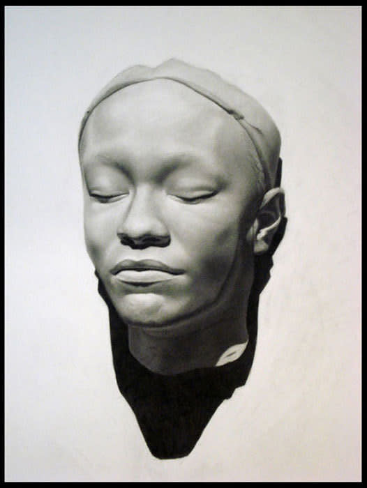 Female Head Cast Drawing by Layil Umbralux Artwork Archive