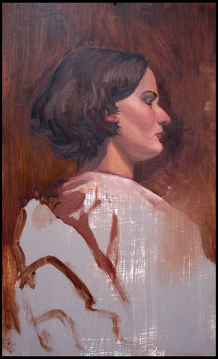 Woman in Profile by Layil Umbralux 