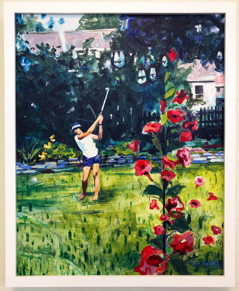 Backyard Golfing by Erin Kerbert 