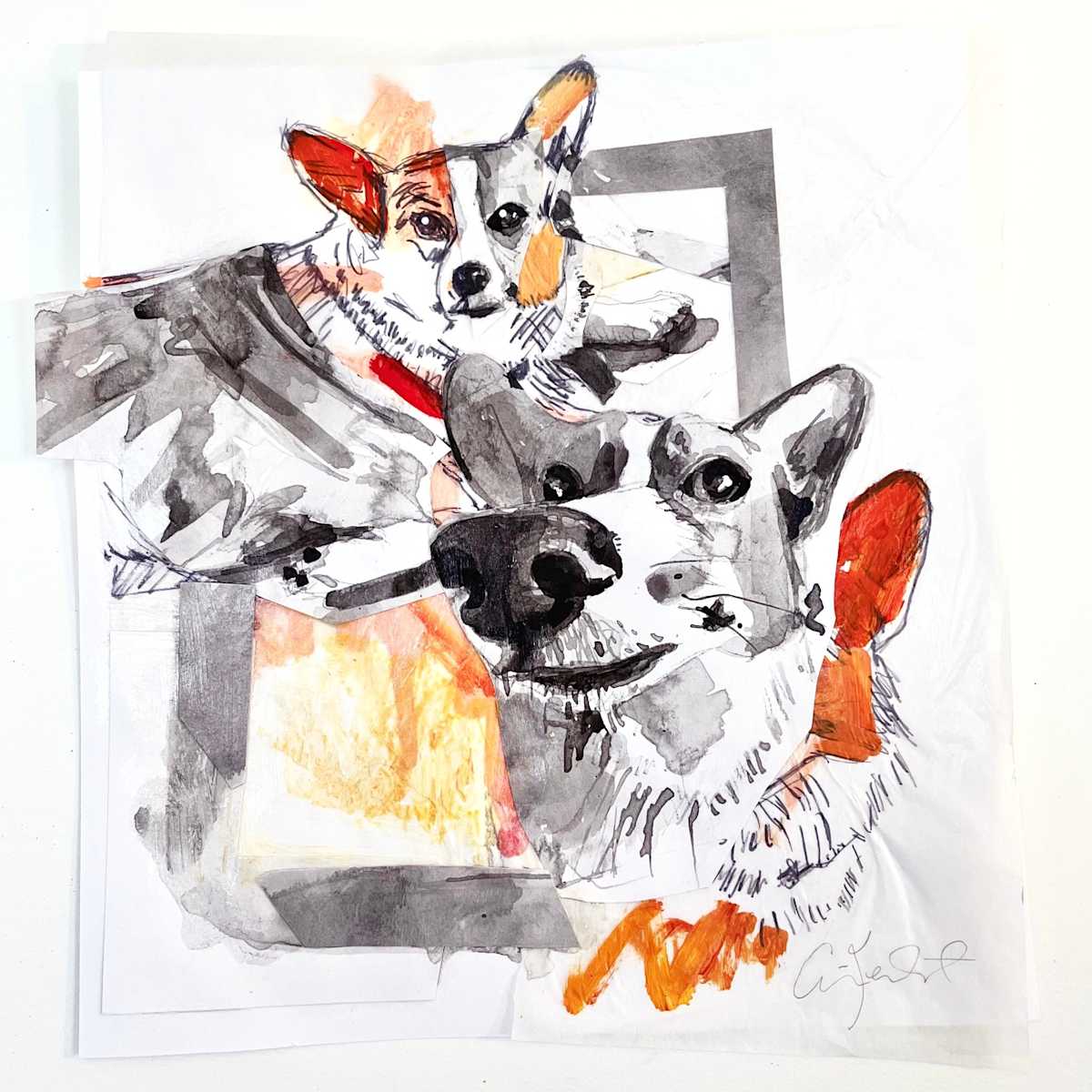 Debbie the Corgi by Erin Kerbert 